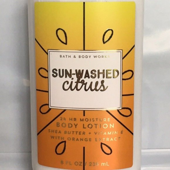 3 Bath & Body Works Sun-Washed Citrus Body Lotions ~ 8 oz Each ~ Brand New!